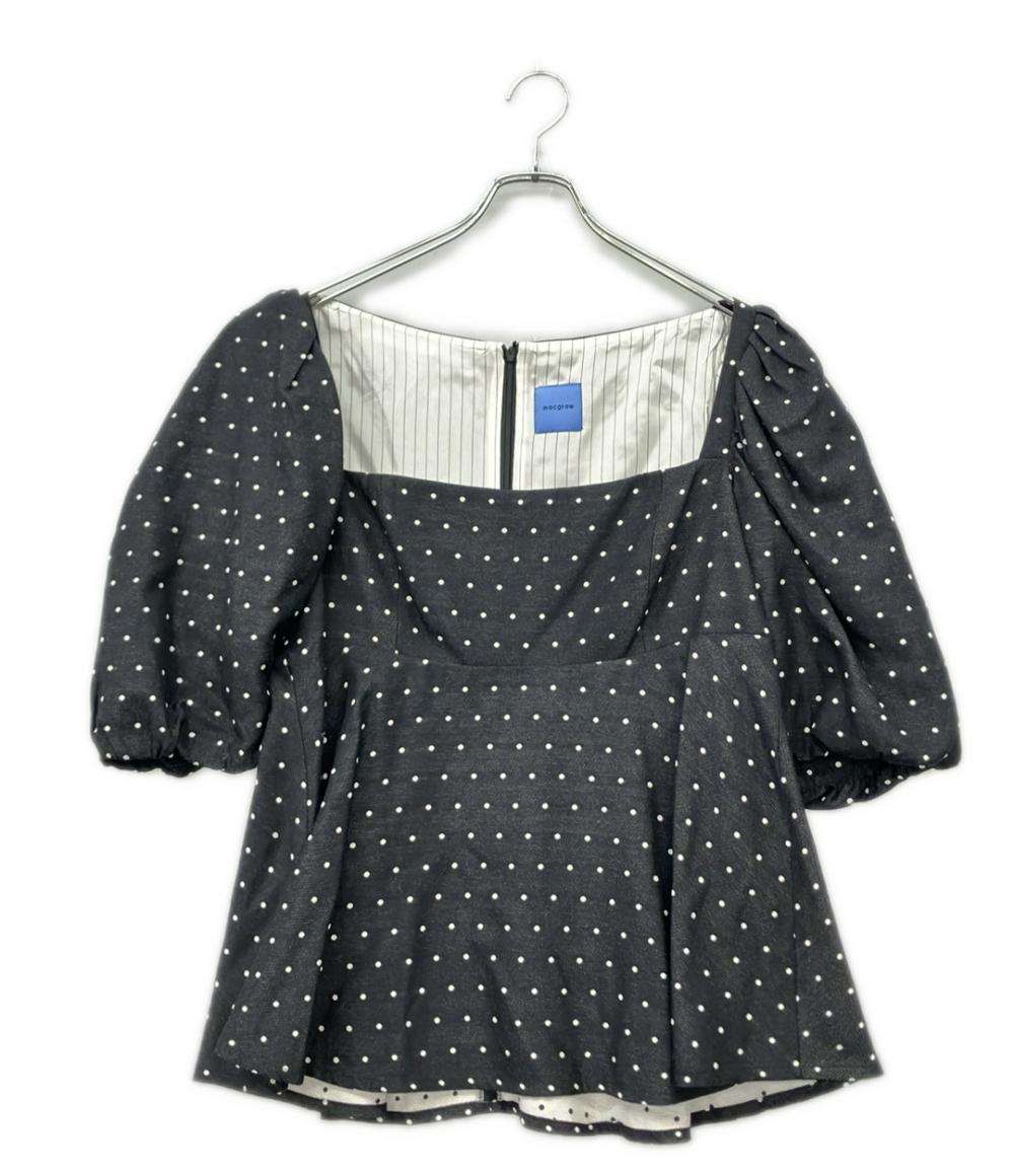 macgraw 半袖 パフスリーブドットブラウス レディース SIZE 42 (L) マックグロー