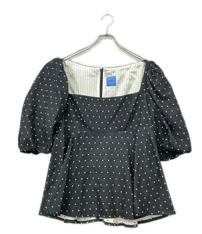 macgraw 半袖 パフスリーブドットブラウス レディース SIZE 42 (L) マックグロー