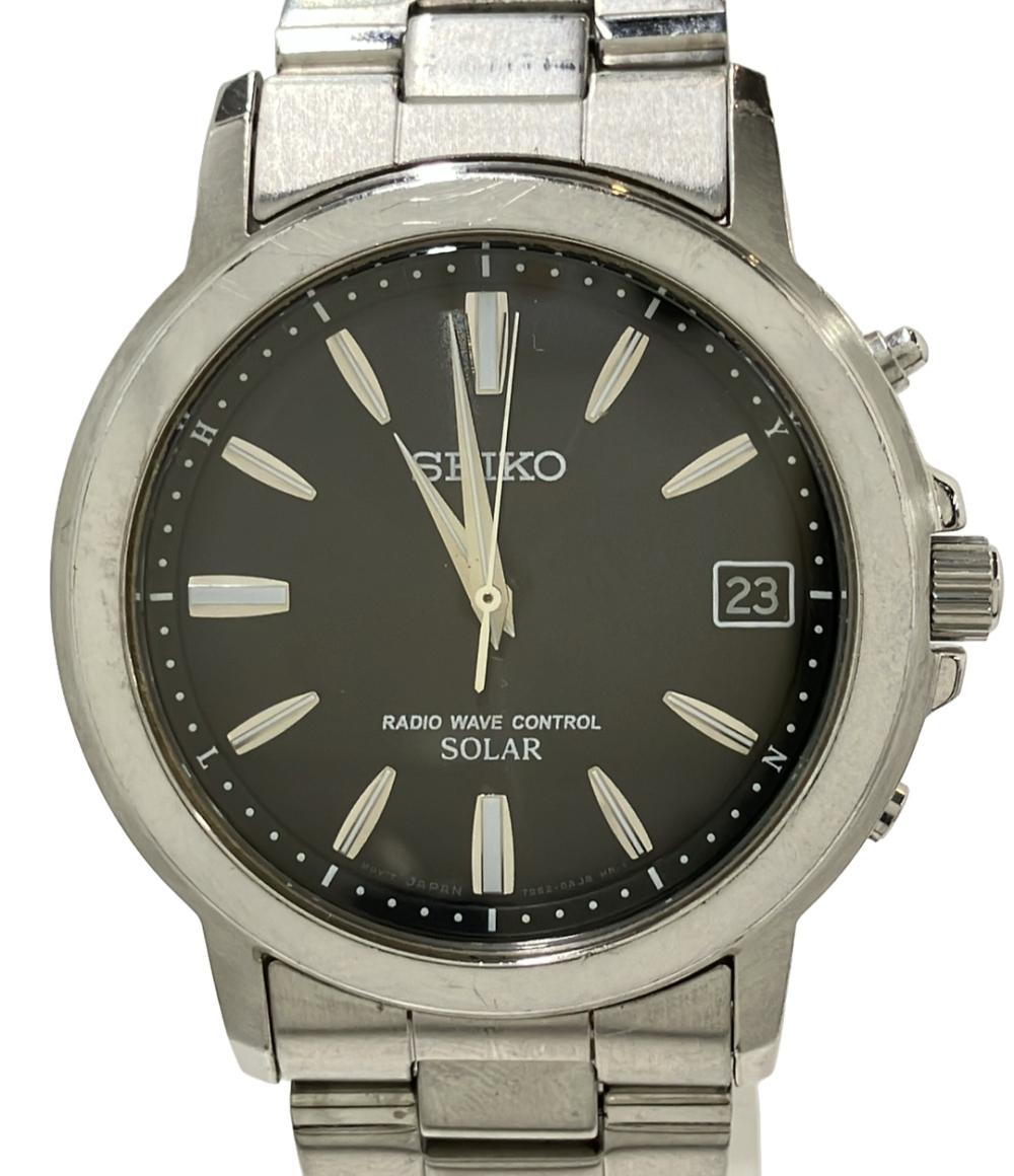 SEIKO 腕時計 ソーラー ブラック 7B52-0AF0