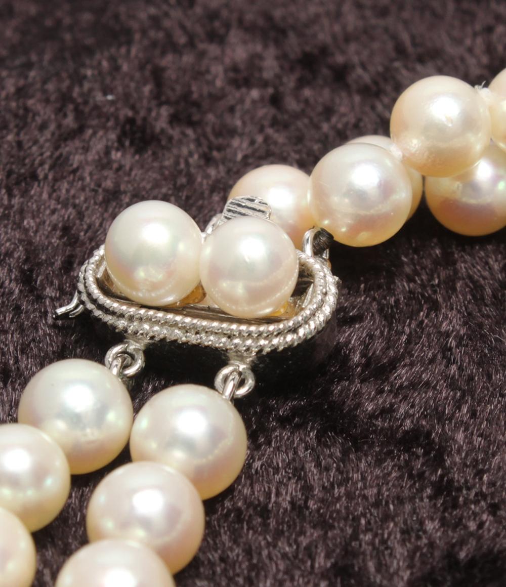 2連ブレスレット SV パール 6.0-6.5mm レディース