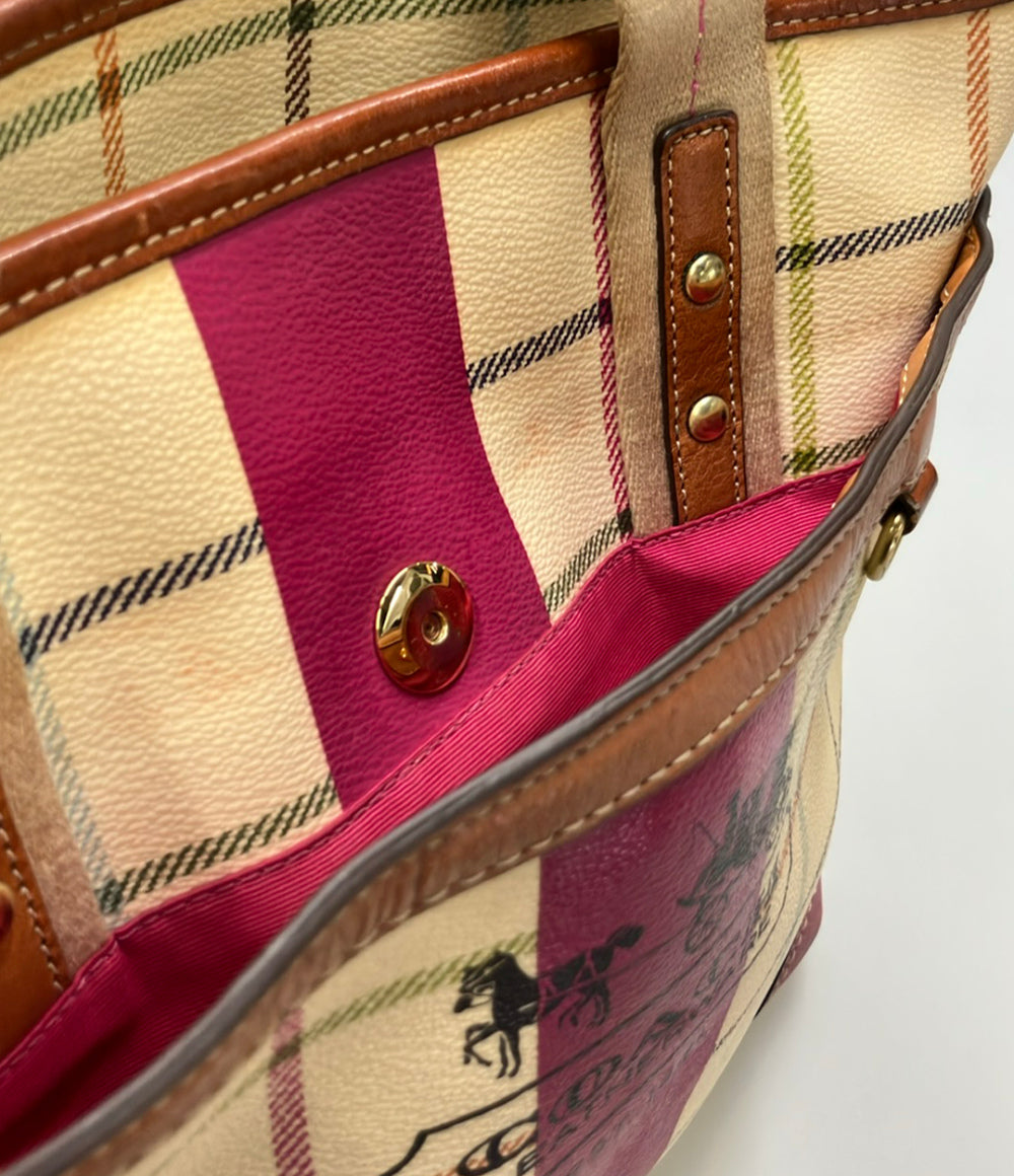 COACH トートバッグ ハンドバッグ キャンバス レザー 12219 レディース コーチ