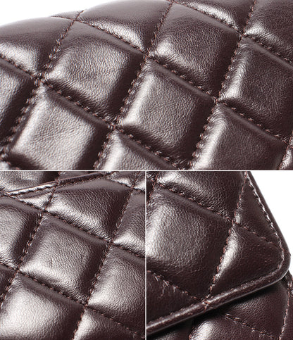 CHANEL チェーンウォレット ゴールド金具 マトラッセ ラムスキン AP3043 レディース シャネル