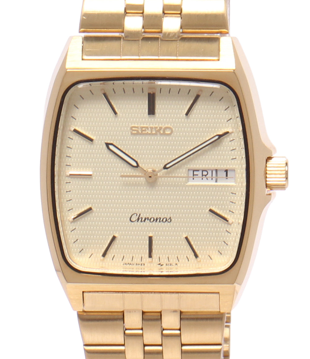 SEIKO 腕時計 クロノス クオーツ 5H23-5110 メンズ セイコー