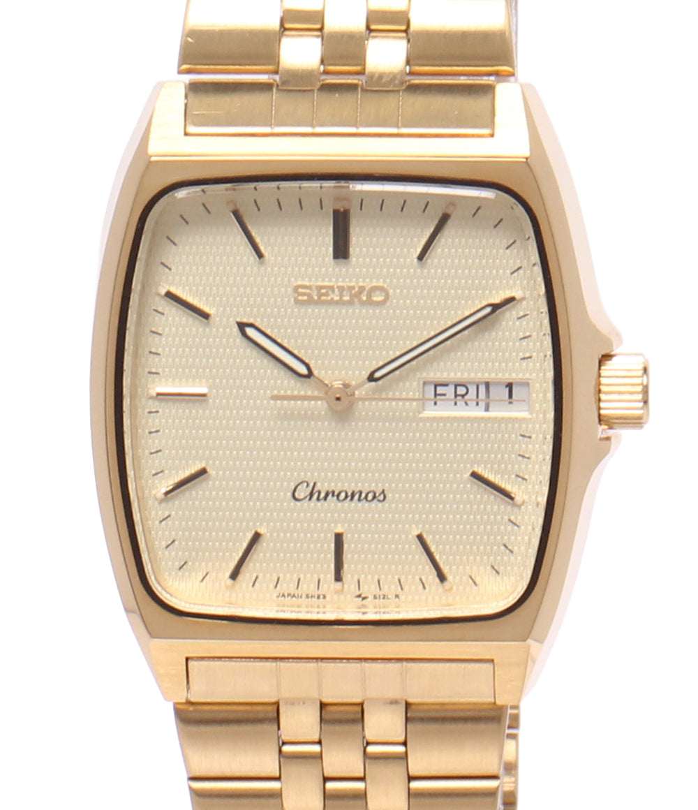 SEIKO 腕時計 クロノス クオーツ 5H23-5110 メンズ セイコー