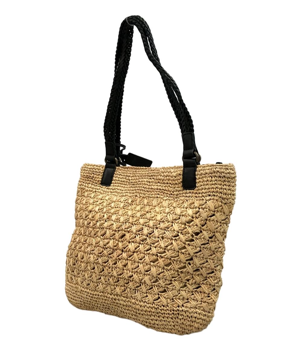 美品 アニエスベーボヤージュ トートバッグ 肩掛け ラフィア レディース Agnes b. VOYAGE