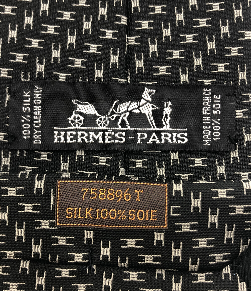 エルメス  ネクタイ シルク100％ H柄      メンズ  (複数サイズ) HERMES