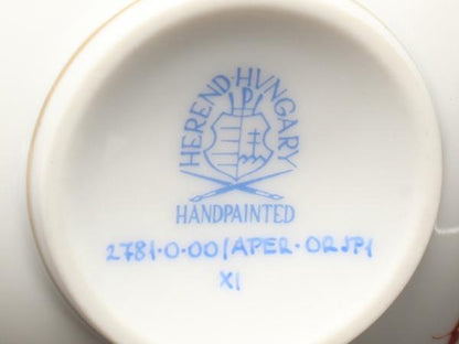 美品 ヘレンド カップ ぐい吞み アポニーオレンジ HEREND