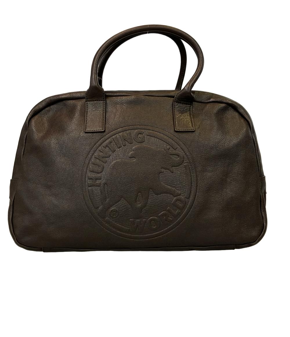 HUNTING WORLD トートバッグ ロゴ レザー メンズ ハンティングワールド