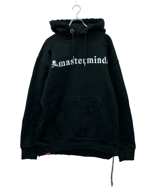 mastermind JAPAN プルオーバーパーカー ロゴ ドクロ ダメージ加工 MJ17P01-SW107-007 メンズ SIZE S マスターマインドジャパン