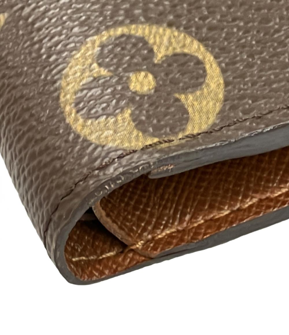 美品 ルイヴィトン 二つ折り財布 ポルトフォイユマルコ モノグラム M61675 メンズ Louis Vuitton