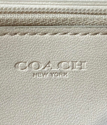 コーチ ラウンドファスナー長財布 シグネチャー レディース COACH
