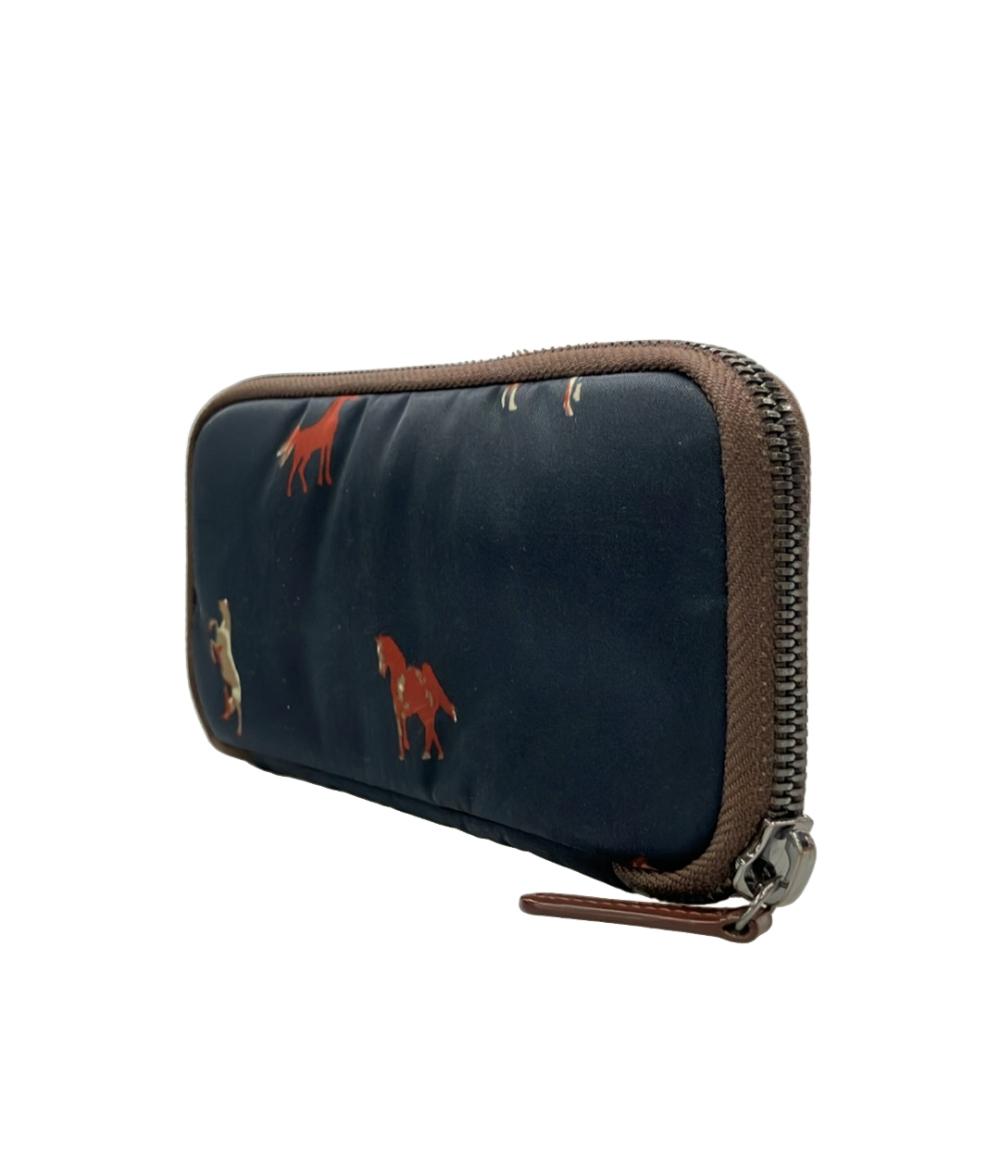 russet ラウンドファスナー長財布 WOODLANDER レディース ラシット