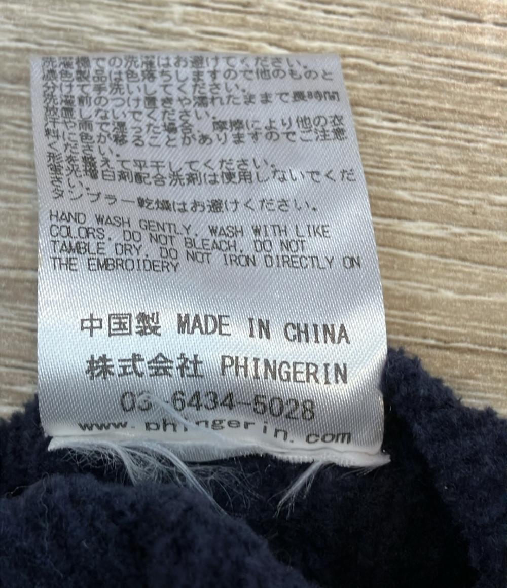 PHINGERIN 長袖カーディガン ニット ナイロン混 スプリング デニムジャケット風手編み PG1 Knit PD-212-KN-041 メンズ SIZE L フィンガリン
