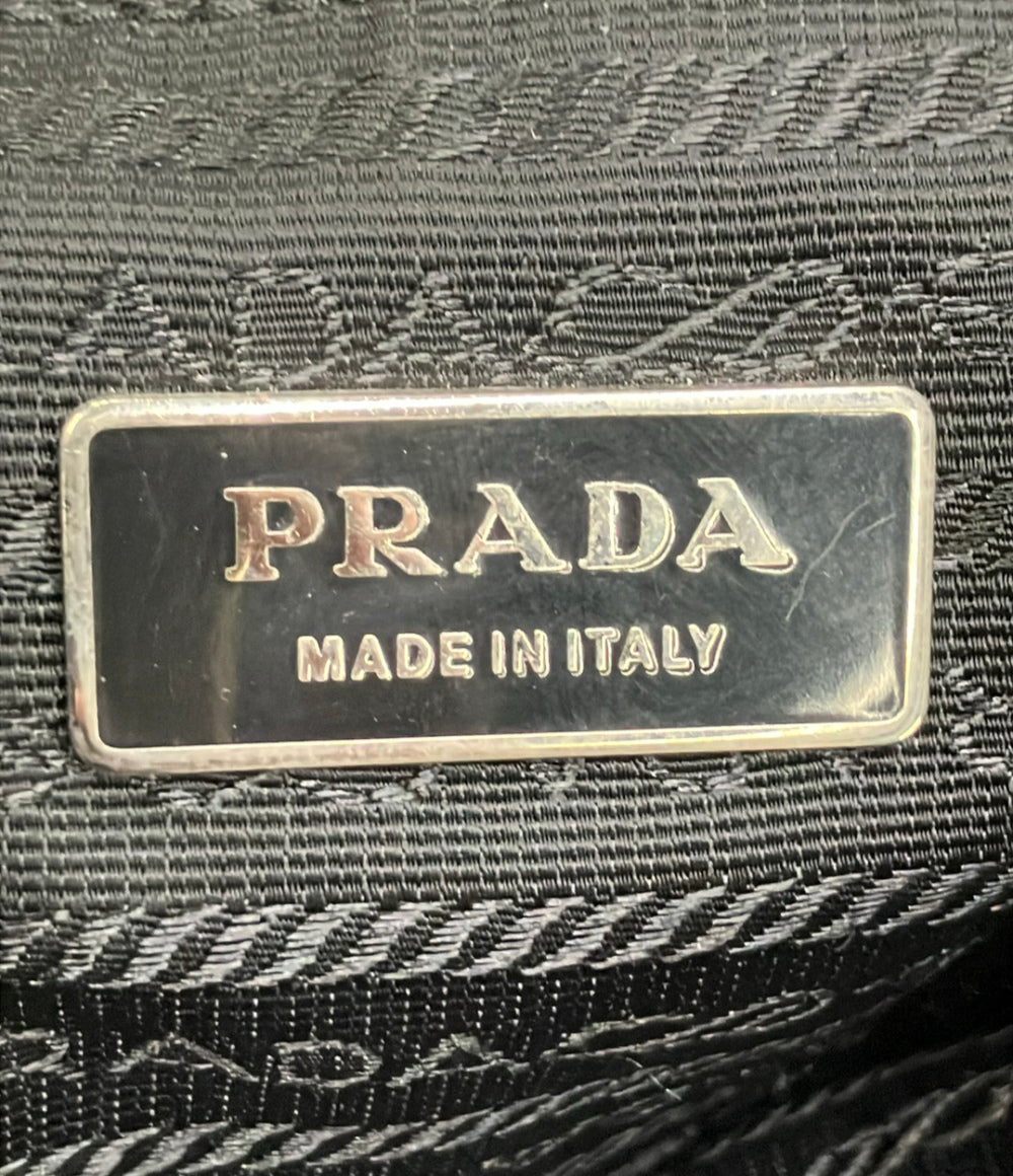 訳あり PRADA メッセンジャーバッグ ショルダーバッグ 斜め掛け レザー メンズ プラダ