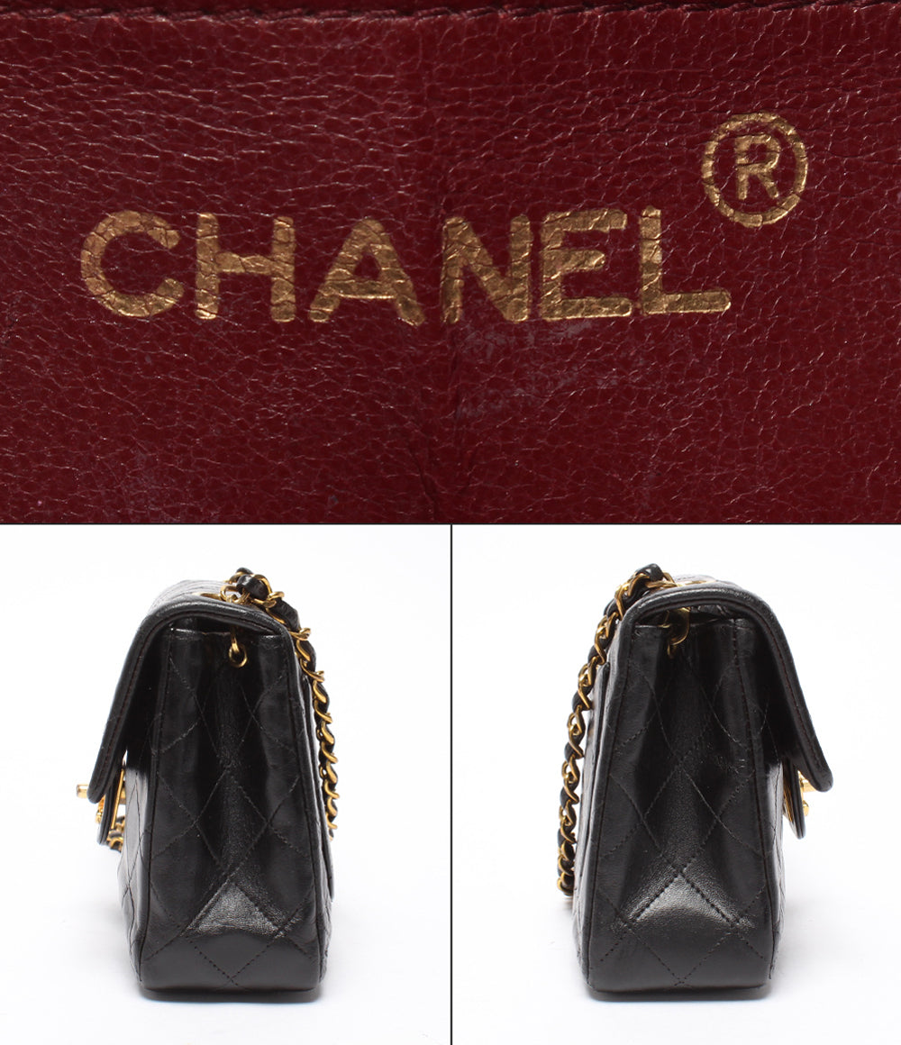 シャネル チェーンショルダーバッグ ミニマトラッセ ゴールド金具 ラムスキン 2番台 レディース CHANEL CHANEL チェーンショルダーバッグ ゴールド金具 ミニマトラッセ 3番台