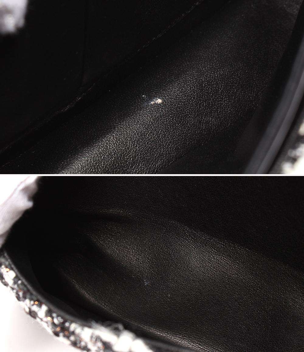 シャネル ショルダーバッグ ハンドバッグ 肩掛け ツイード ダブルチェーン ダブルフラップ シルバー金具 マトラッセ25 レディース CHANEL