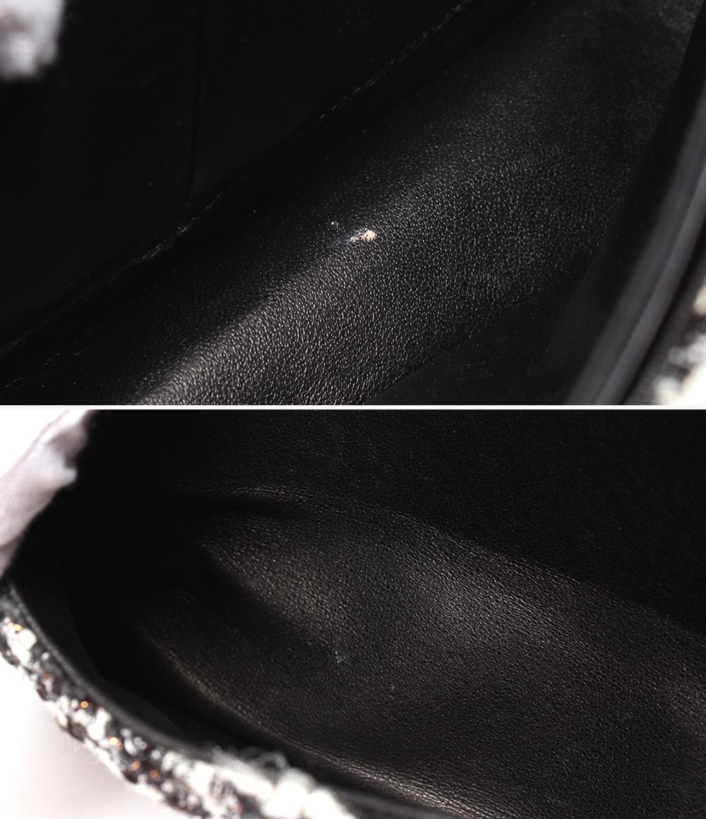 シャネル ショルダーバッグ ハンドバッグ 肩掛け ツイード ダブルチェーン ダブルフラップ シルバー金具 マトラッセ25 レディース CHANEL