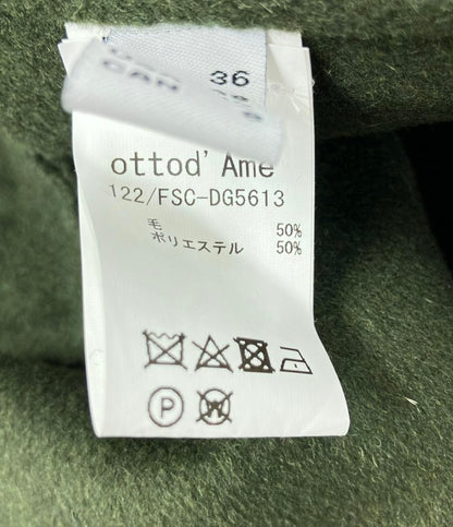 オットダム ウール混ガウンコート アウター ジャケット レディース SIZE US6 (M) ottod'Ame