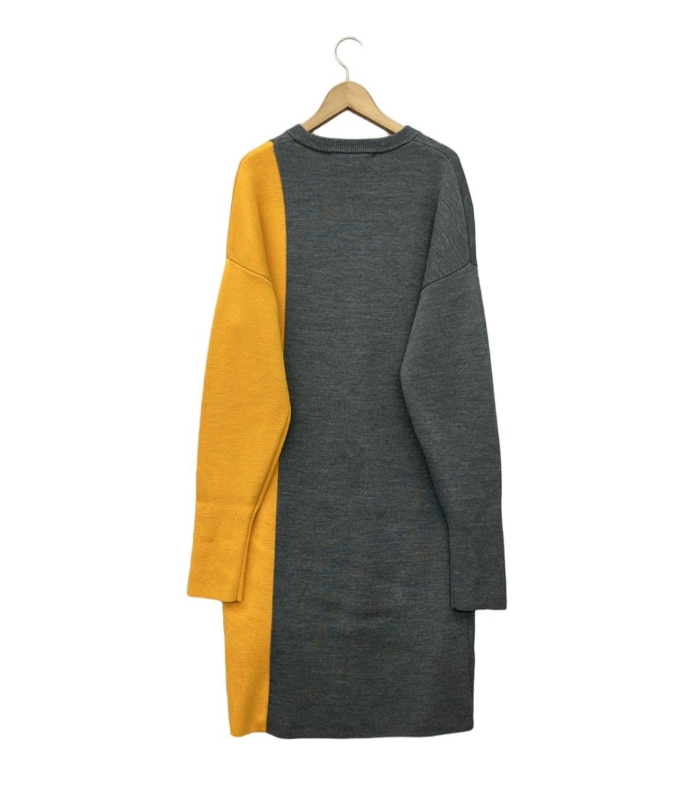 美品 ルシェルブルー 長袖ニットワンピース レディース SIZE 36 (S) LE CIEL BLEU