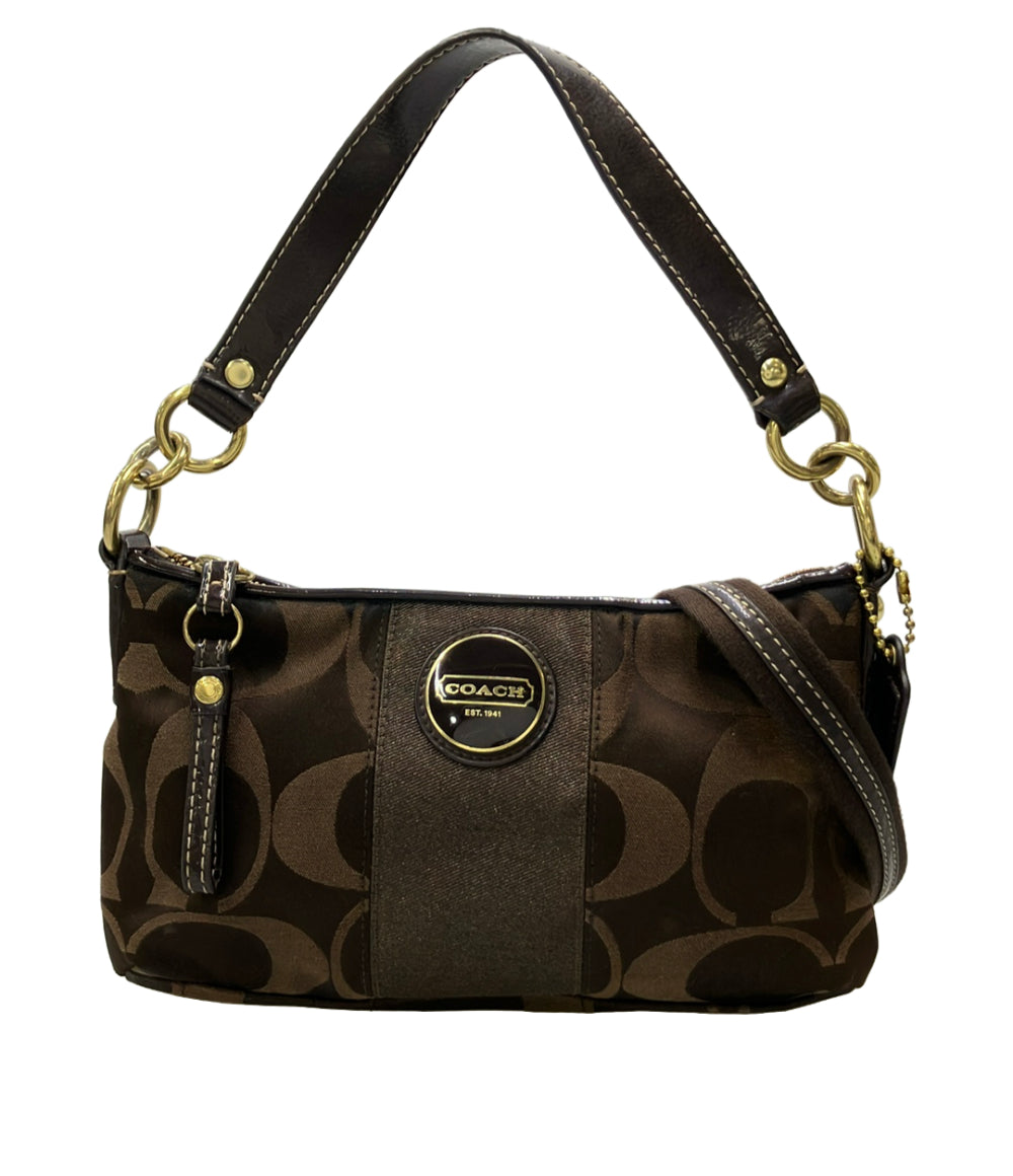 COACH 2way ハンドバッグ ショルダーバッグ 斜め掛け シグネチャー F18035 レディース コーチ