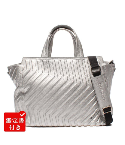 美品 BALENCIAGA 2WAYトートバッグ ショルダーバッグ 肩掛け 横型 カーミディアム 693541 レディース メンズ バレンシアガ