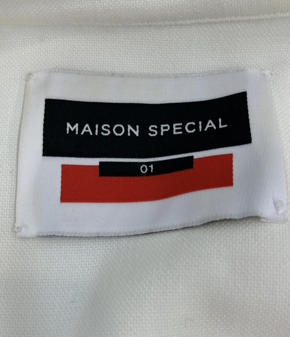 訳あり メゾンスペシャル ノーカラーシャツ メンズ SIZE 01 (S) MAISON SPECIAL