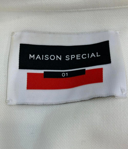 訳あり メゾンスペシャル ノーカラーシャツ メンズ SIZE 01 (S) MAISON SPECIAL