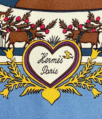 エルメス スカーフ カレ 40 シルク 100% Decoupages レディース HERMES