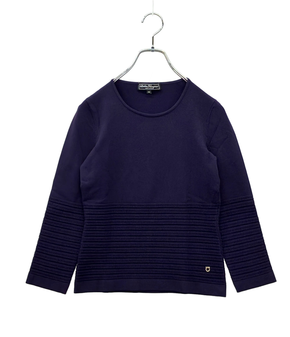 美品 Salvatore Ferragamo 長袖ニット レディース SIZE XS サルヴァトーレフェラガモ