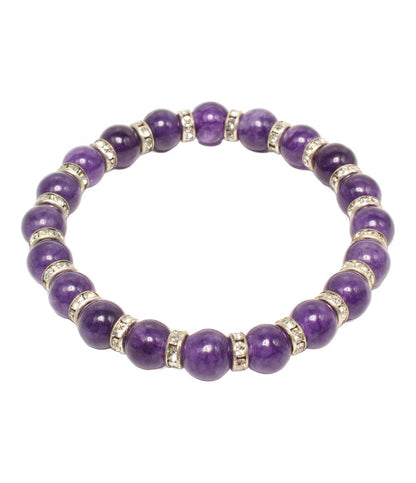 ブレスレット 3点セット ローズクォーツ アメジスト ハウライト レディース