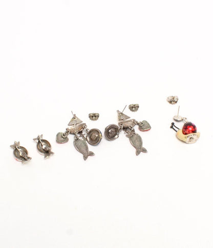 TARATATA ピアス ブレスレット リング指輪  ケーキモチーフ 魚モチーフ ロブスターモチーフ カタツムリモチーフ 8点セット レディース タラタタ