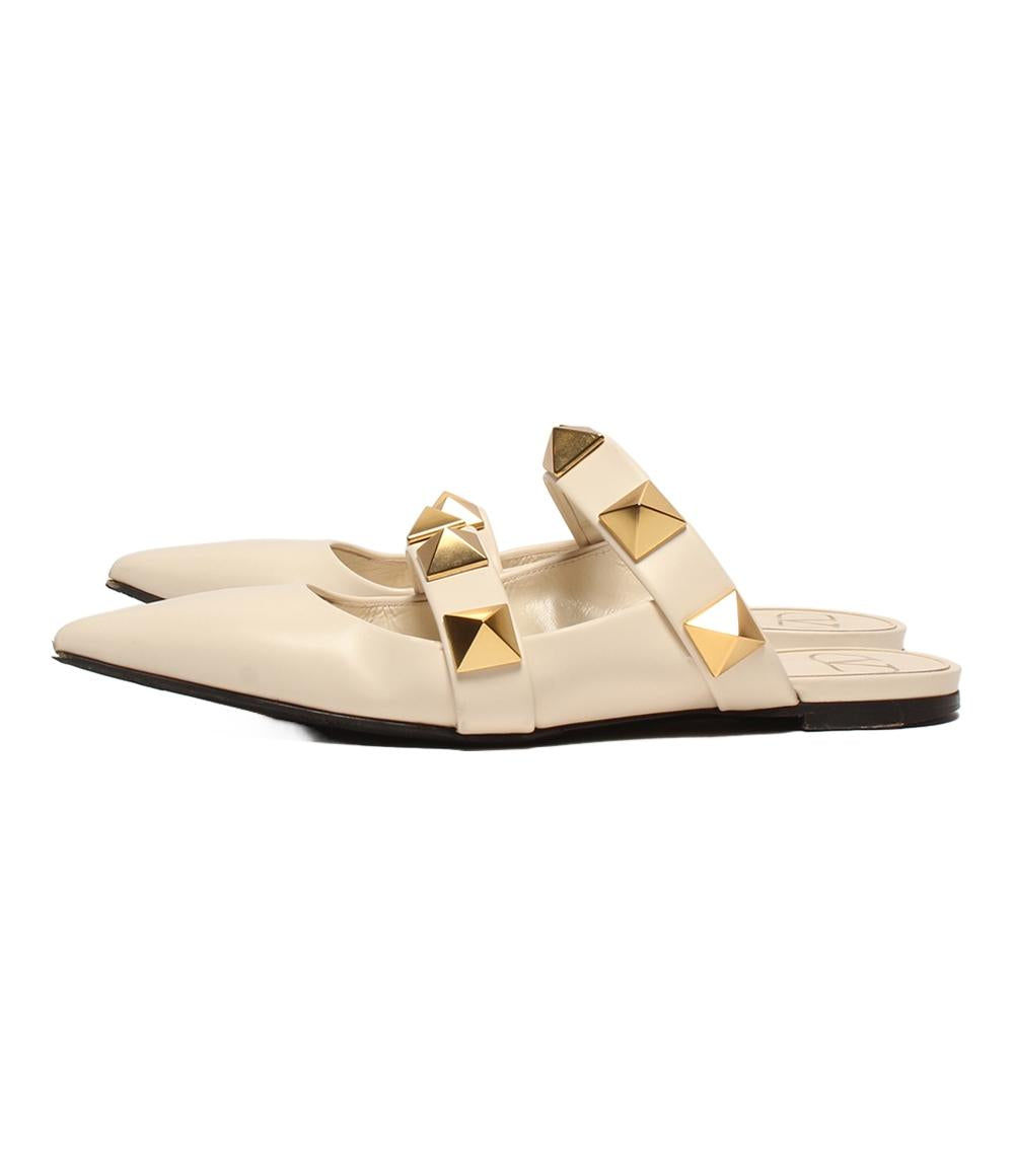 ヴァレンティノ・ガラヴァーニ サンダル ミュール ローマン スタッズ レディース SIZE 37 (M) Valentino Garavani