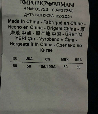 Emporio Armani ダウンコート メルトン レイヤード フーデッドダウン 6K1L74 1NYVZ メンズ SIZE 50 (XL) エンポリオ・アルマーニ