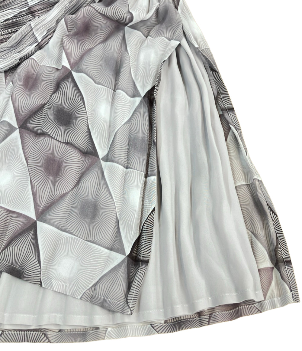 美品 ISSEY MIYAKE ダイヤモンドパターンプリーツスカート IM93FG713 レディース SIZE 2 (M) イッセイミヤケ