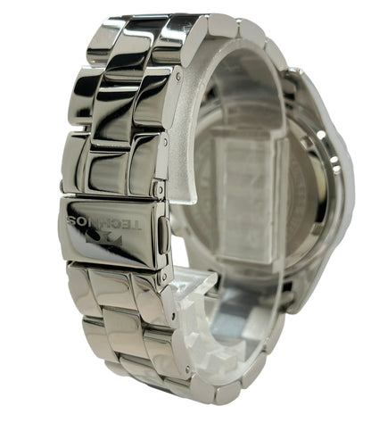 TECHNOS 腕時計 クオーツ ブラック T3032 メンズ テクノス