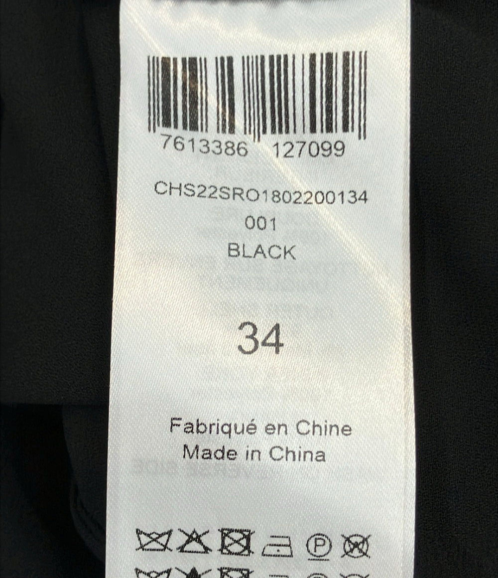 美品 SEE BY CHLOE シアーブラック ノースリーブワンピース レディース SIZE 34 (XS) シーバイクロエ