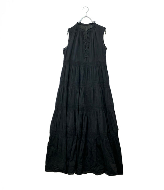 GRACE CONTINENTAL ノースリーブワンピース インナー タグ付き ティアードマキシカフタン 0125231105-00 レディース SIZE 36 (S)