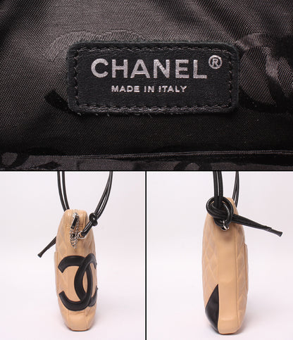 CHANEL ショルダーバッグ 斜め掛け 9番台 ラムスキン カンボンライン レディース メンズ シャネル