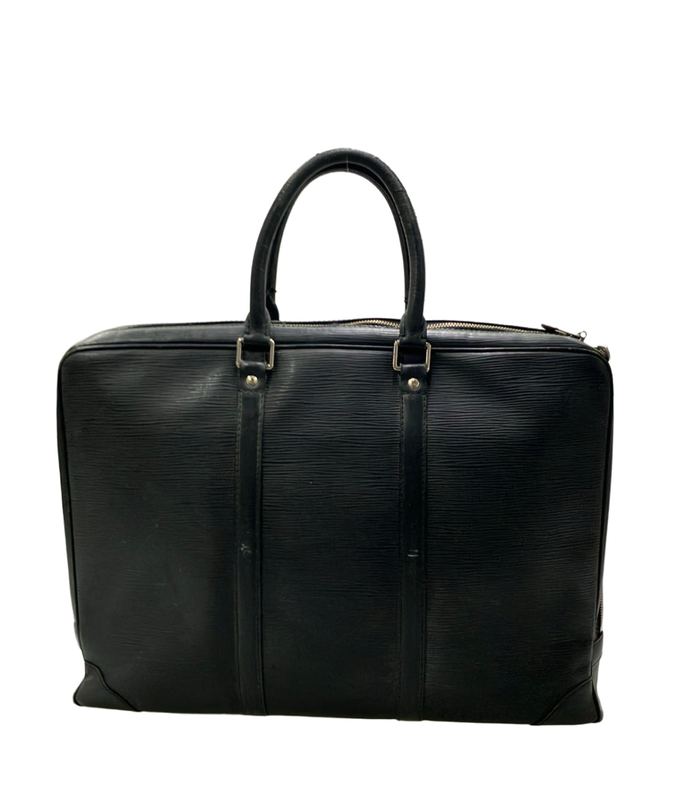 訳あり LOUIS VUITTON ブリーフケース ビジネスバッグ ポルト ドキュマン ヴォワヤージュ エピ M54472 メンズ ルイ・ヴィトン