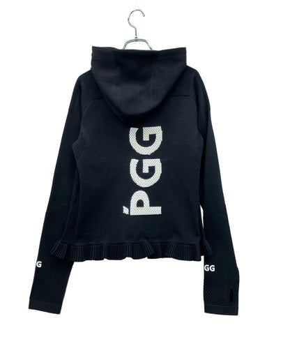 美品 PEARLY GATES ジップアップパーカー ニットパーカー レディース SIZE 1 (S) パーリーゲイツ