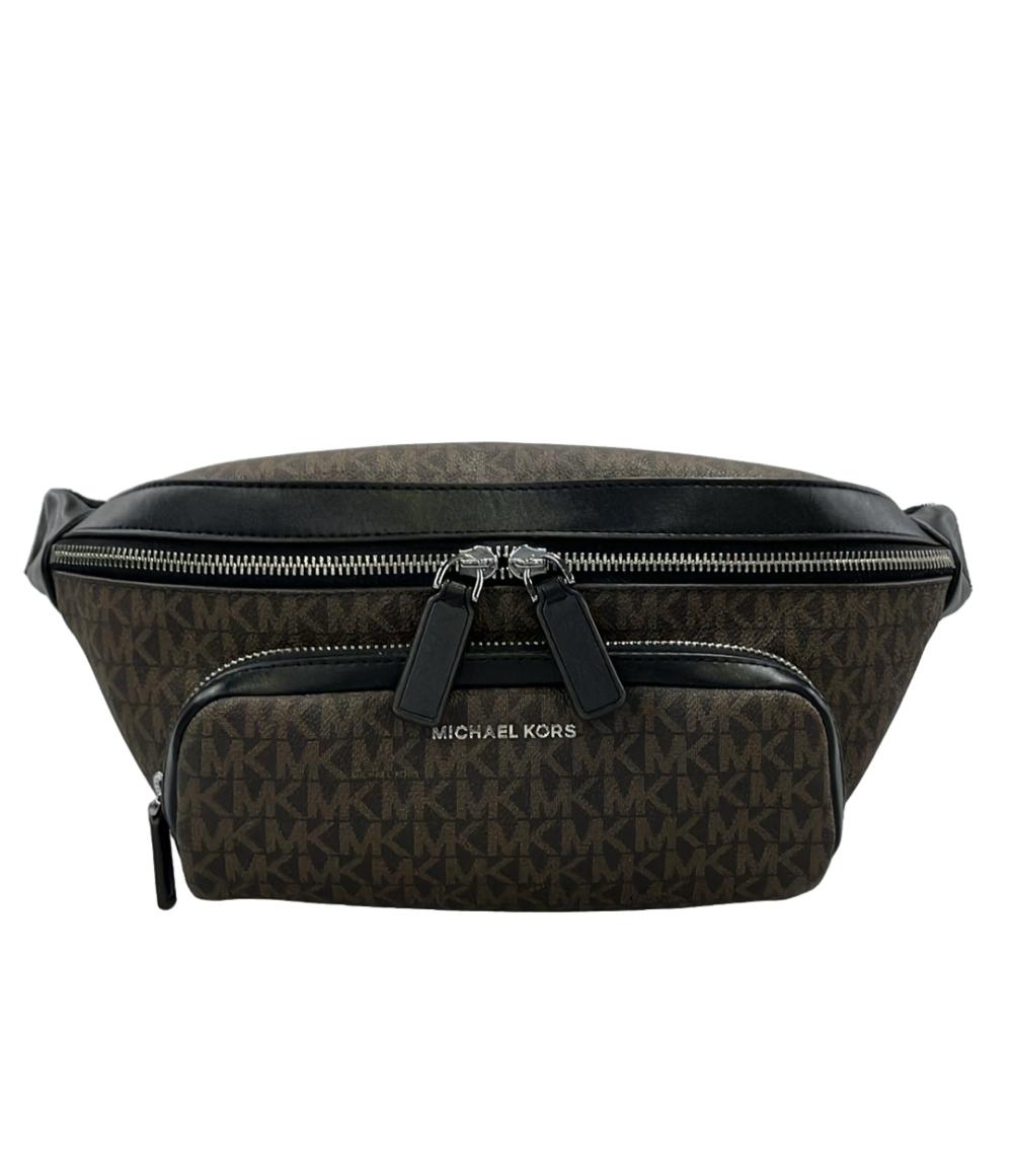 MICHAEL KORS ボディバッグ ウエストポーチ ブラック 美品 MICHAEL KORS ウエストバッグ ボディバッグ レディース マイケル