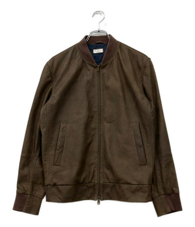 Brunello Cucinelli レザージャケット ブルゾン ダブルジップ DT9225319 メンズ SIZE XS ブルネロクチネリ