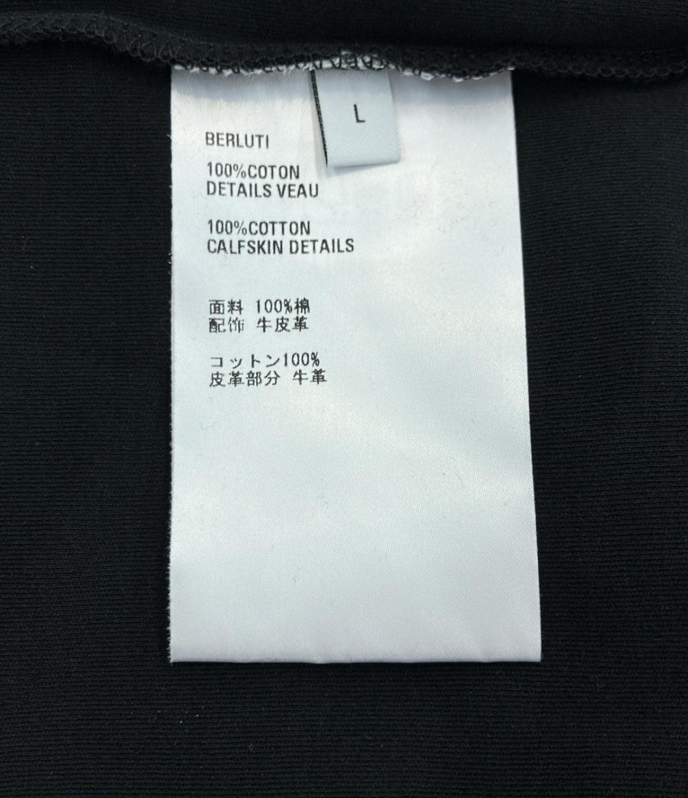 Berluti 半袖Tシャツ レザーパッチ メンズ SIZE L ベルルッティ