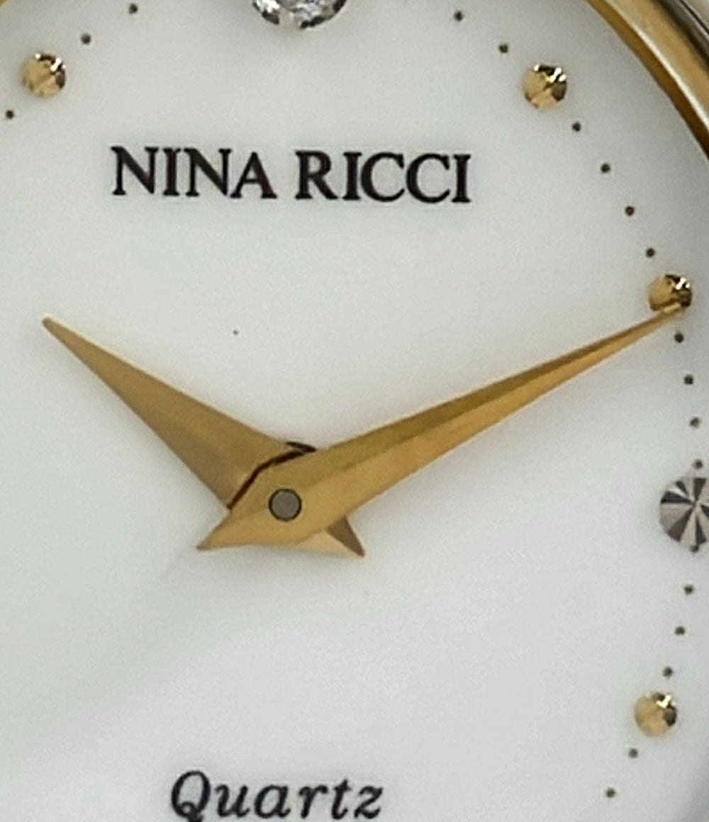 NINA RICCI 腕時計 クオーツ ホワイト 2P20-6200 レディース ニナリッチ