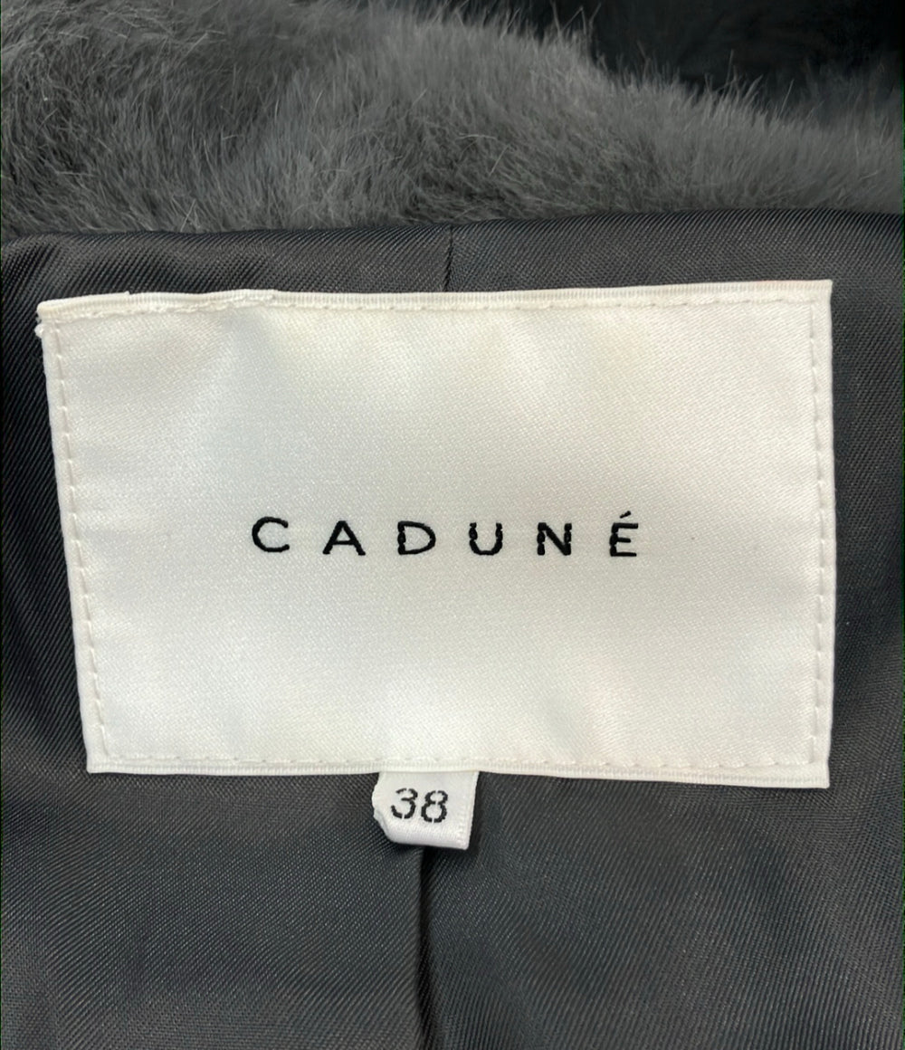 美品 CADUNE エコファーコート レディース SIZE 38 (M) カデュネ