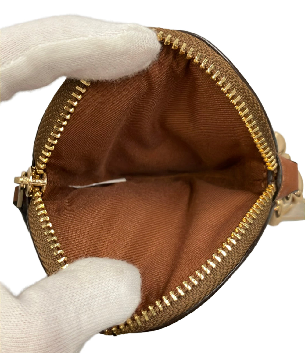 美品 COACH コインケース バッグチャーム シグネチャー 89987 レディース コーチ