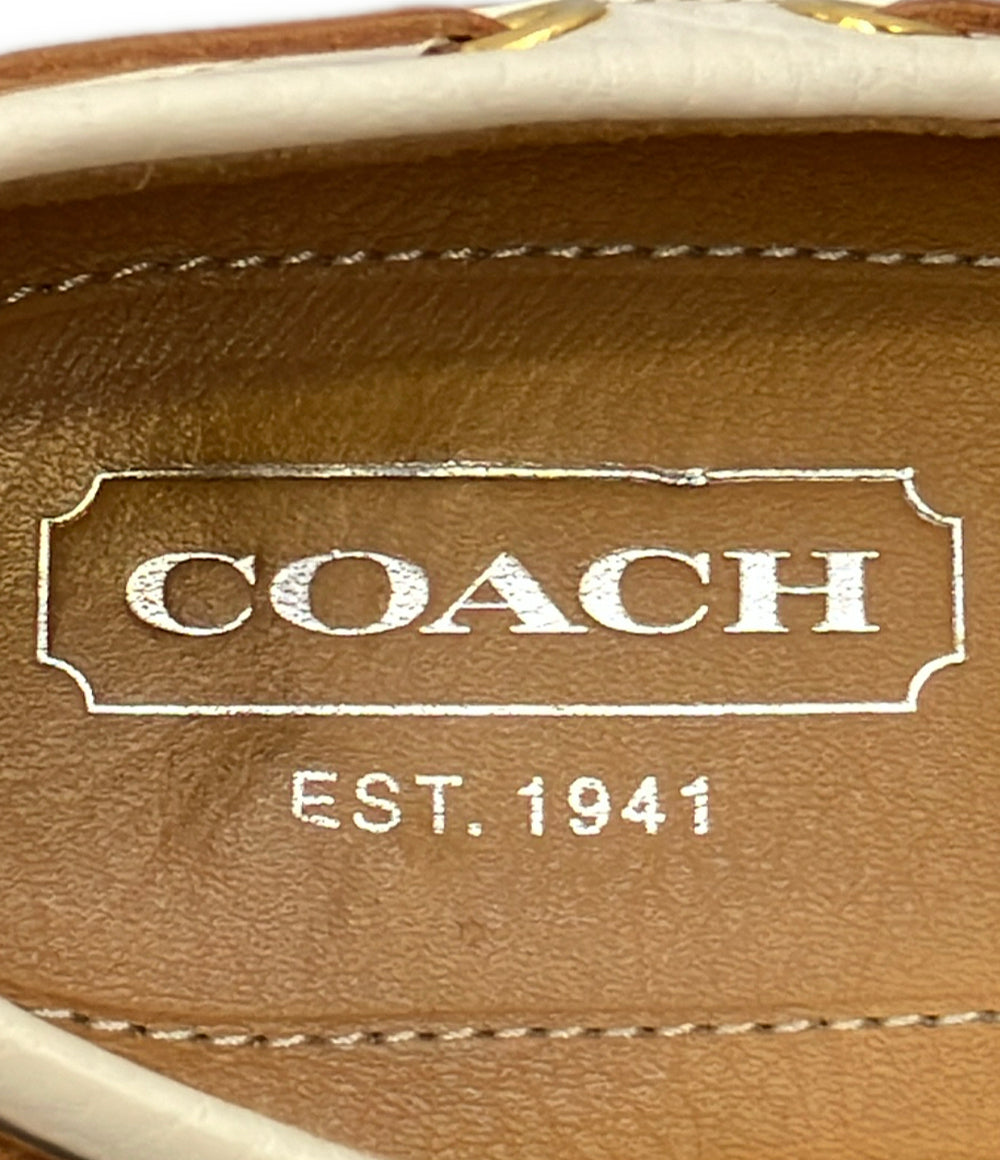 COACH デッキシューズ パンプス P565 レディース SIZE 5.5 コーチ