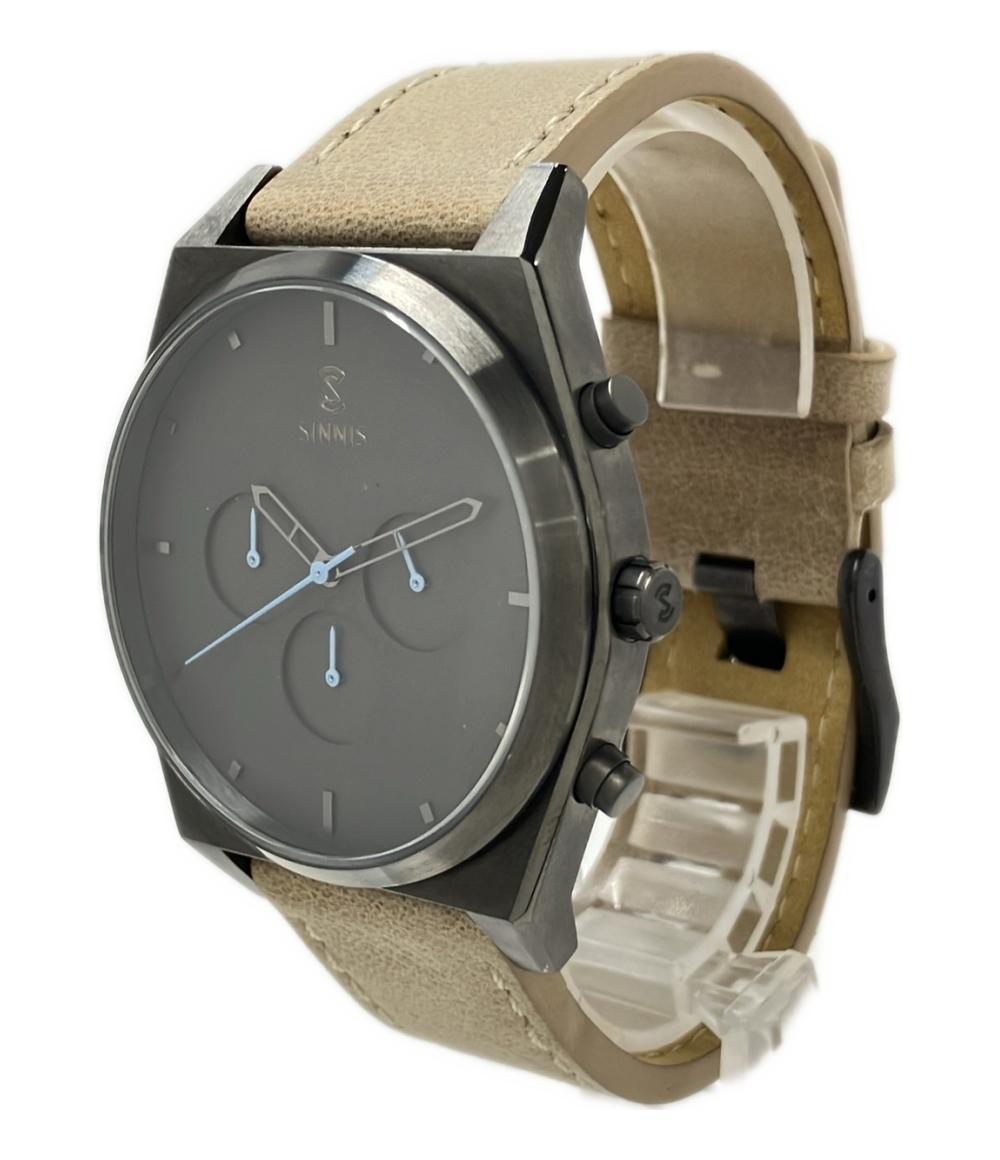 シンイズ 腕時計 クオーツ グレー 72300891 メンズ SINNIS