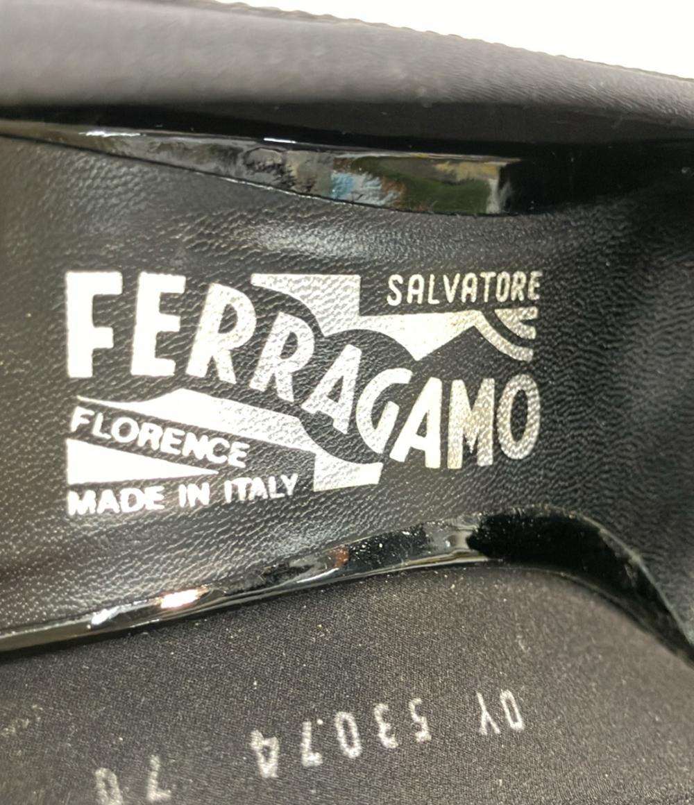 Salvatore Ferragamo ウェッジソールパンプス エナメル レディース SIZE 7 1/2 (25cm) サルヴァトーレフェラガモ