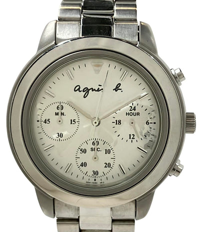 アニエスベー 腕時計 クオーツ シルバー V654-6100 レディース agnes b.